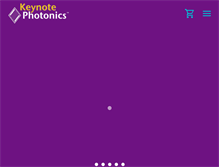 Tablet Screenshot of keynotephotonics.com